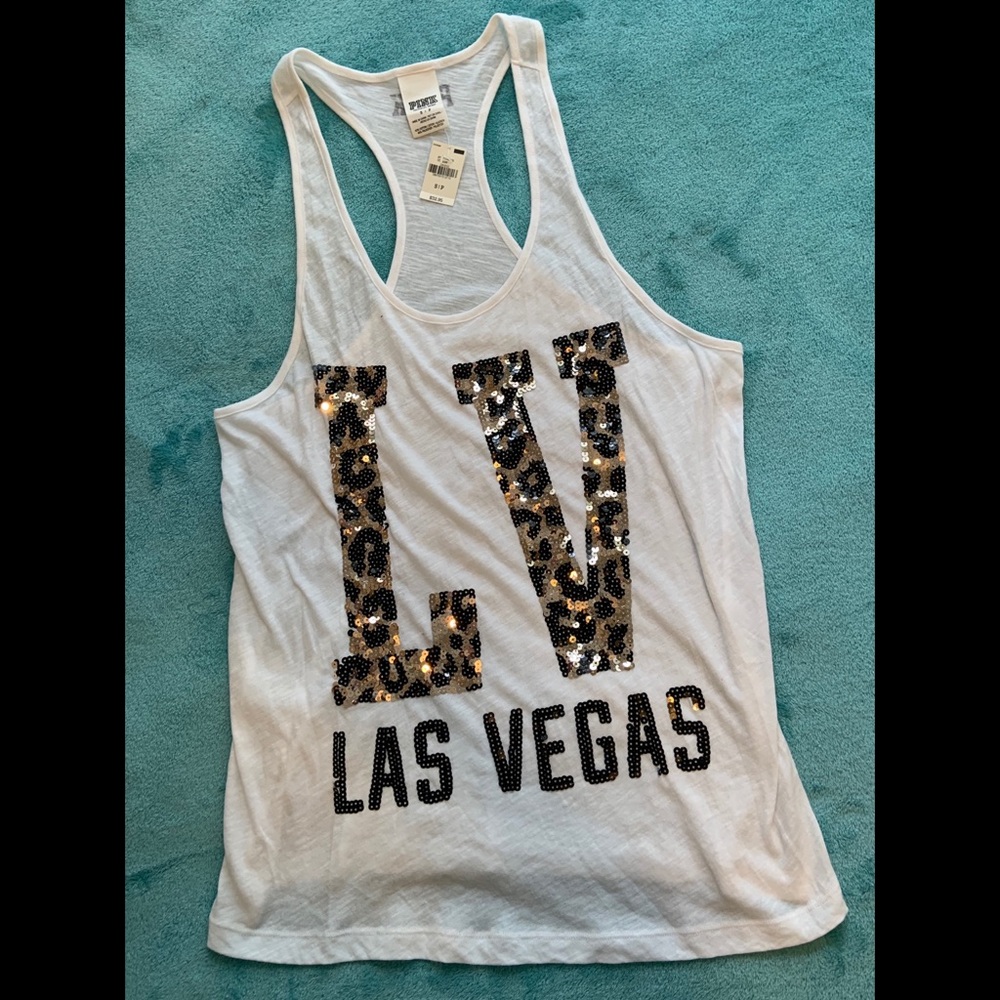 Victoria’s Secret PINK Las Vegas Sequin Tank Top